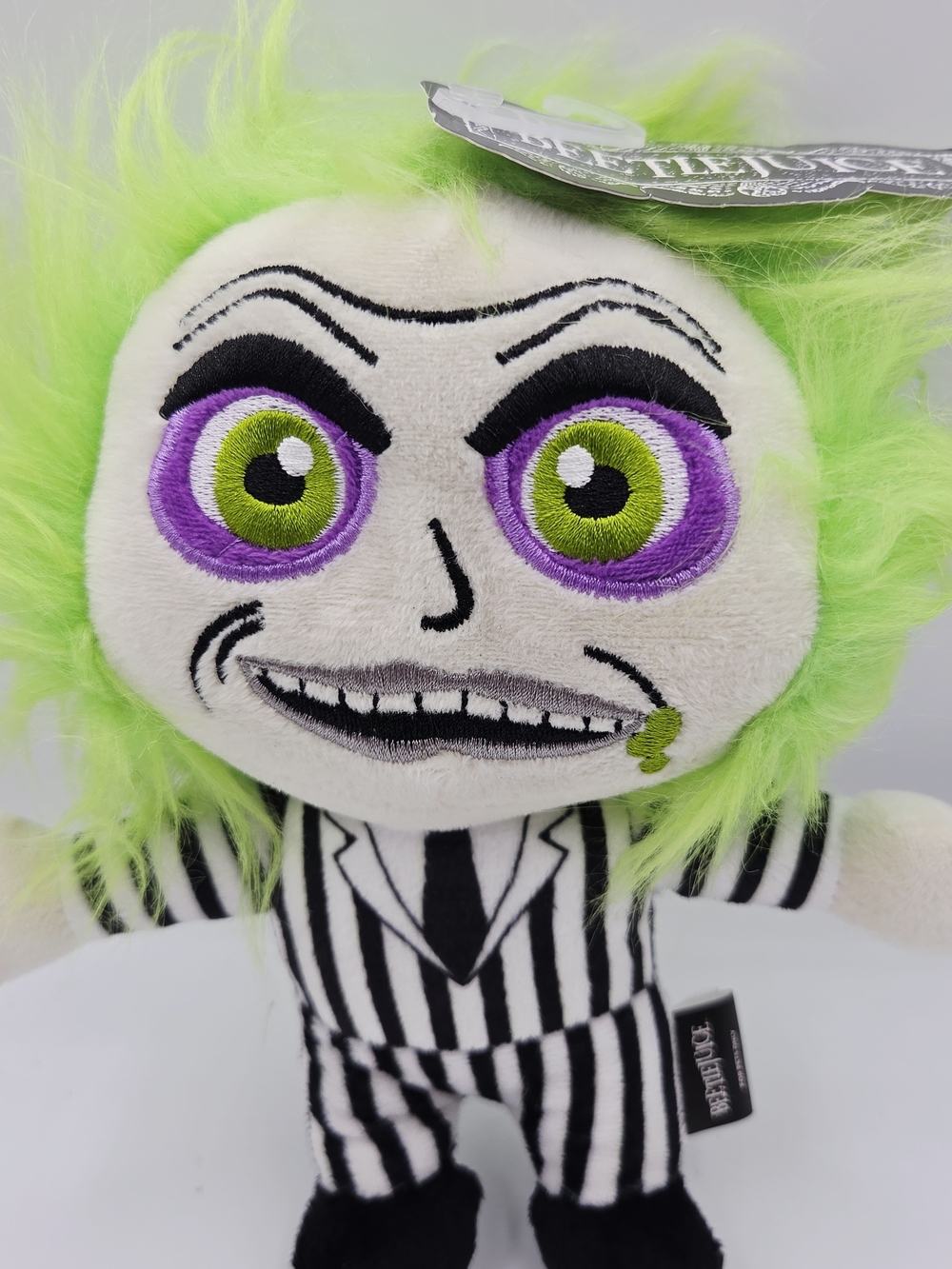 Beetlejuice-Inspired Green Plush Doll Pet Toy